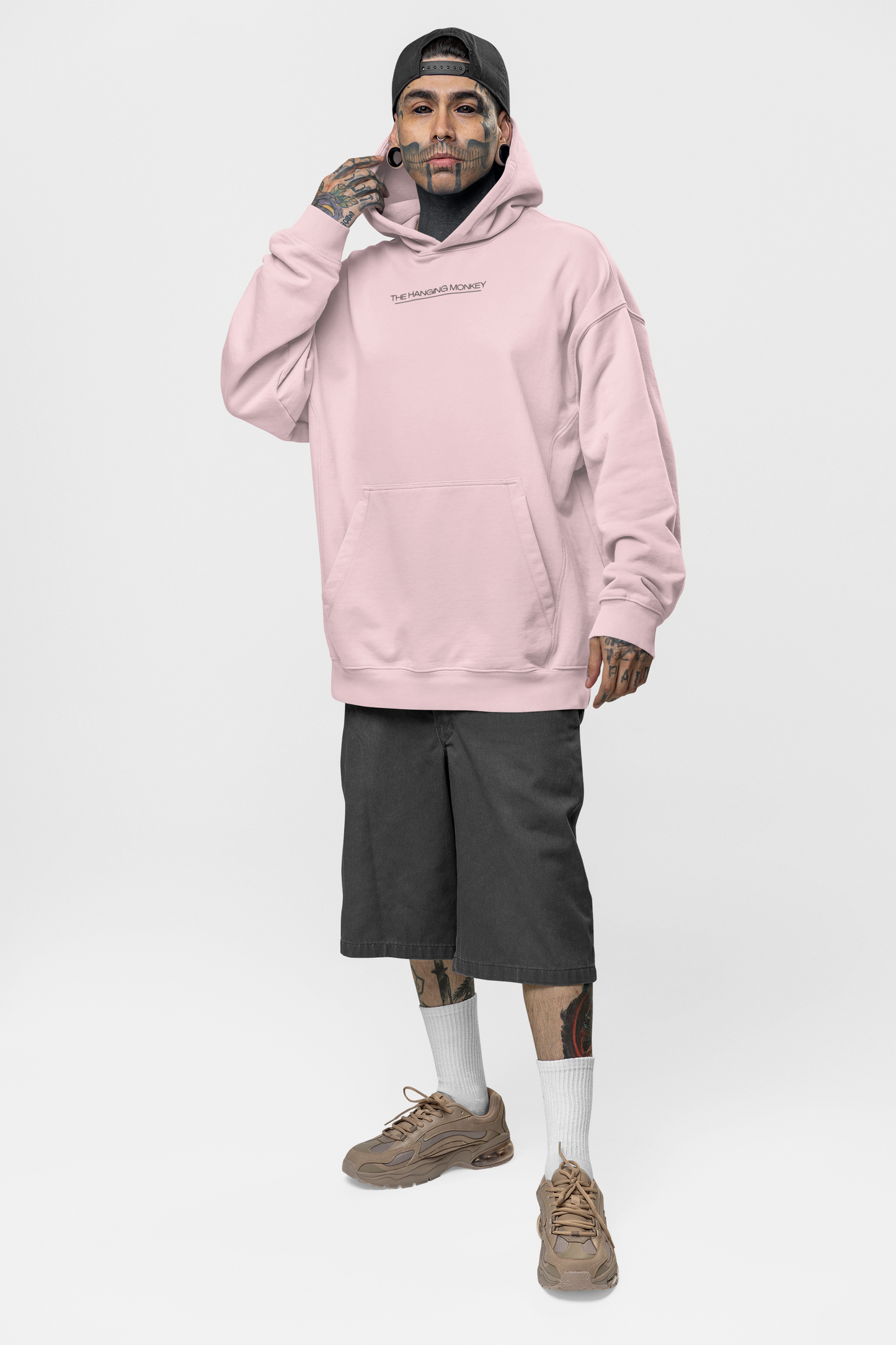 Fortuna Graphic Baby Pink Oversized Hoodie