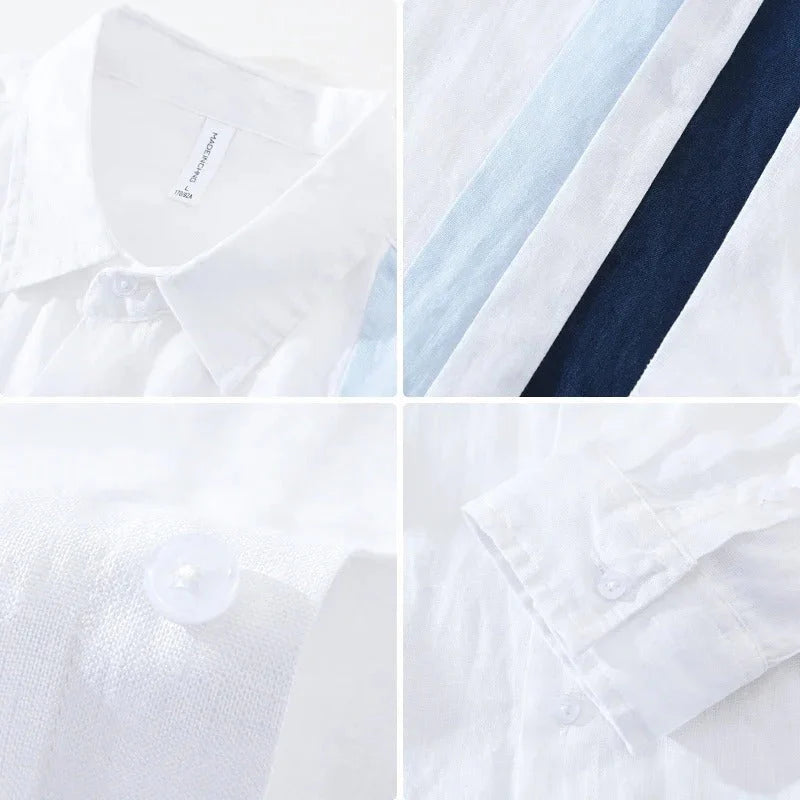 Men's Cotton Multi Striped Shirt (Pack of 2)