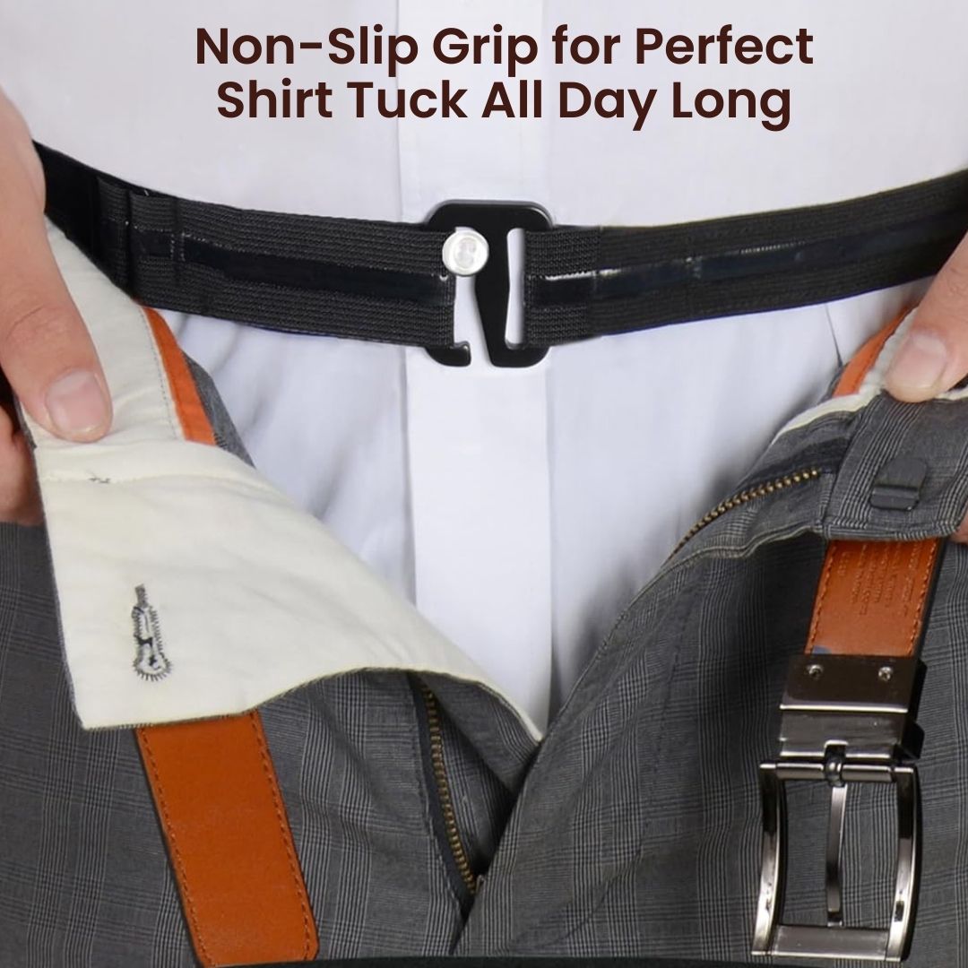 Unisex Shirt Tucker Belt For Men & Women - Free Size
