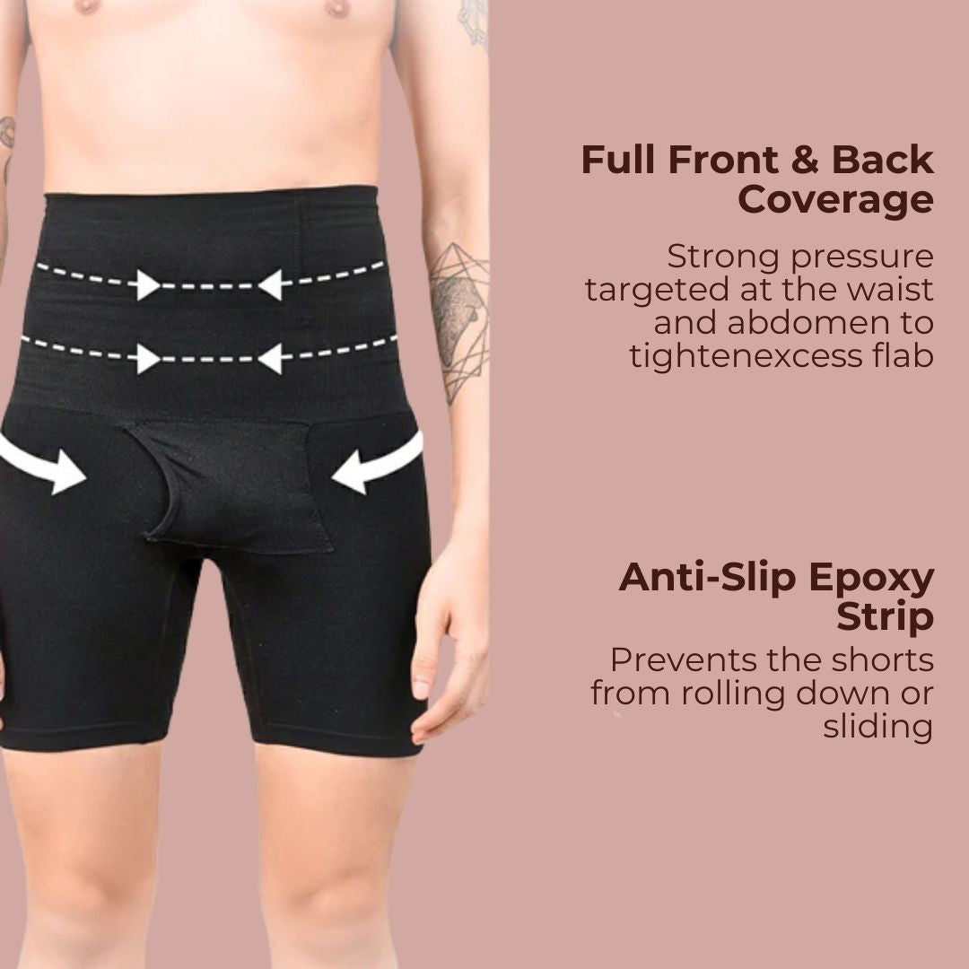 Compression Shorts For Men With FREE 30 Day Diet Chart eBook