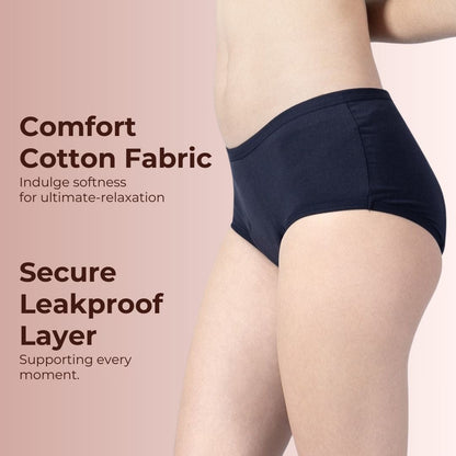 Leak Proof Underwear For Regular Everyday Leaks & Period Leaks - Pack Of 3