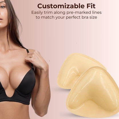 Reuseable Adhesive Strapless Bra Inserts - Pack of 2