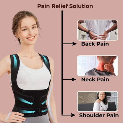 Adjustable Posture Corrector For Men and Women With Hunchback, Posture Problems and Back Pain