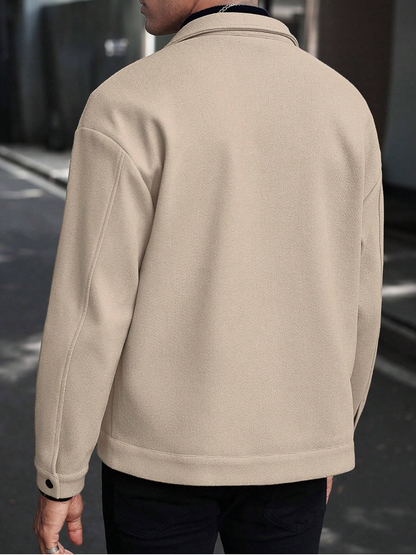 Regular Fit Pocket-detail shacket (Pack of 2)