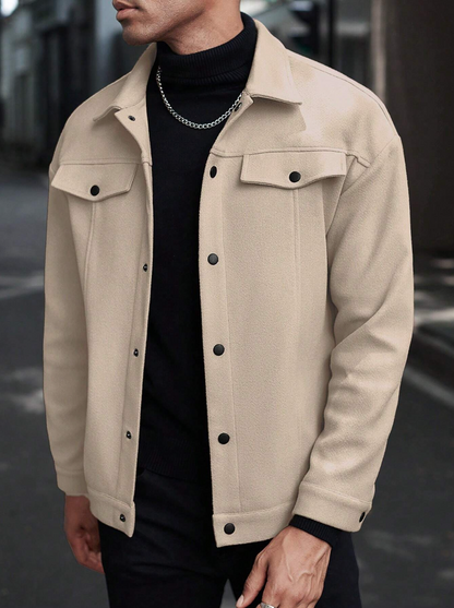 Regular Fit Pocket-detail shacket (Pack of 2)