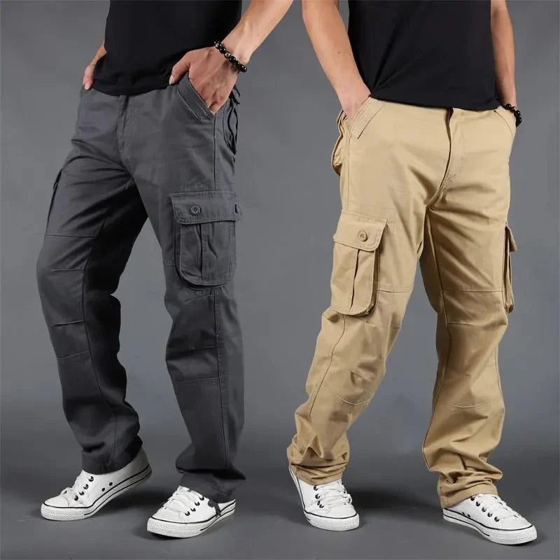 Men's Large Size Multi-pocket Loose Pant ( Pack of 2 )