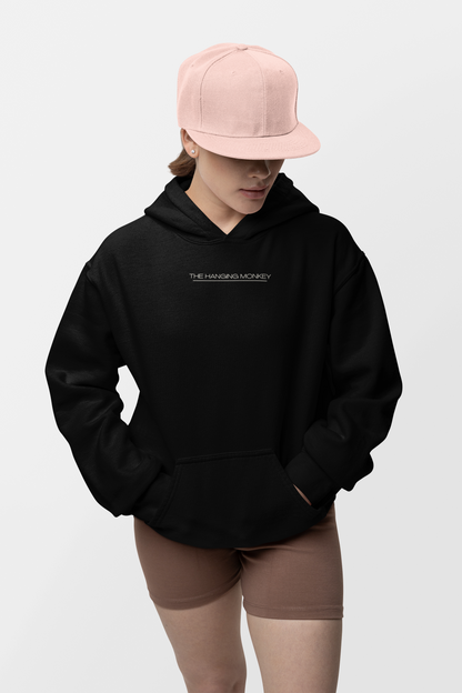 Hanging Monkey Streetwear Black Oversized Hoodie