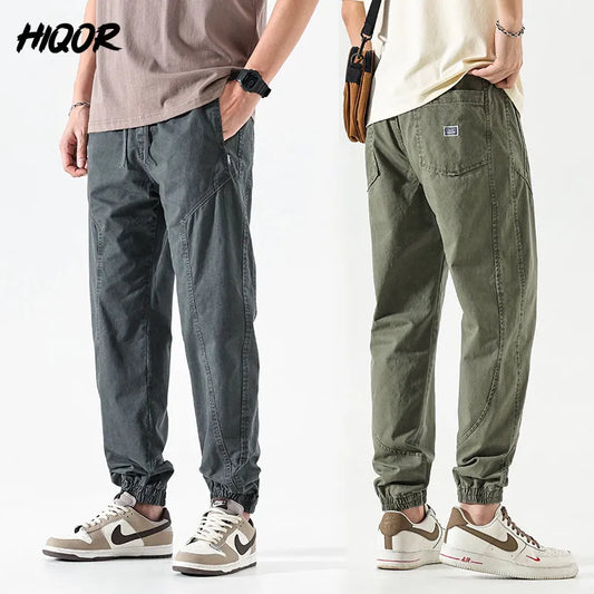 Men's Summer Cargo Pants Casual Cotton Long Pant ( Pack of 2 )